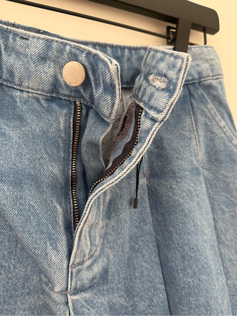 NWOT Zara Ultra Mini Pleated Denim Mini Skirt - Picture 3 of 11